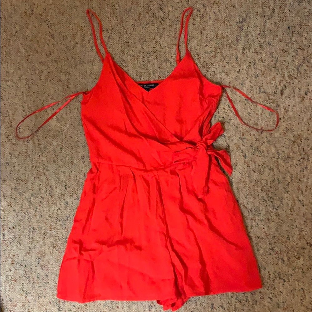 Red romper